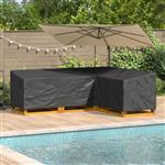 vidaXL Hoes voor tuinmeubelen Zwart 250 x 180 x 80 cm 420D Oxford Stof