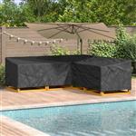 vidaXL Hoes voor tuinmeubelen Zwart 270 x 270 x 80 cm 420D Oxford Stof