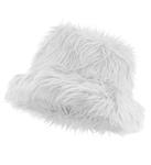 Witte Bucket Hat Pluche