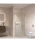Nisdeur Sanivo Nova Soft Close 130x200 cm RVS Look Helder Nano 8 mm