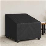 vidaXL Tuinstoelhoes Zwart 90 x 90 x 50 / 75 cm 420D stof