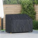 vidaXL Tuinbankhoes Zwart 134 x 70 x 65 / 94 cm 420D stof