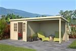 Blokhut met overkapping Sunniva 570x275 vuren