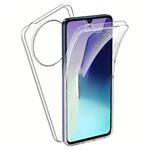 360° Hoesje voor Xiaomi Poco F7 Pro - Transparant TPU Full Body Silicone Case + PET Screenprotector