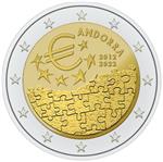 Andorra 2 Euro 2022 '10 Jaar Valutaovereenkomst' UNC