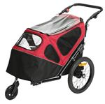 Hondenfietskar-Hondenbuggy Pet Trailer 2in1