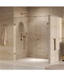 BRAUER Void Carving nisdeur 2-delig helder glas 170x200 omkeerbaar met draaideur 70 aan muur incl. g