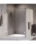 BRAUER Void Carving nisdeur 2-delig helder glas 150x200 omkeerbaar met draaideur 70 aan muur incl. g