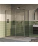BRAUER Stellar douchecabine met draaideur helder glas 160x90x200 omkeerbaar incl. glascoating PVD RV