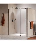 BRAUER Stellar nisdeur 2-delig draaiend helder glas 140x200 omkeerbaar incl. glascoating PVD gunmeta