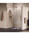 BRAUER Stellar nisdeur 2-delig draaiend helder glas 140x200 omkeerbaar incl. glascoating PVD koper g