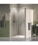 BRAUER Stellar nisdeur 2-delig draaiend helder glas 120x200 omkeerbaar incl. glascoating PVD RVS-kle