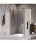 BRAUER Stellar nisdeur 2-delig draaiend helder glas 120x200 omkeerbaar incl. glascoating chroom