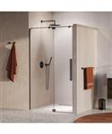BRAUER Stellar nisdeur 2-delig draaiend helder glas 100x200 omkeerbaar incl. glascoating PVD gunmeta