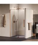 BRAUER Stellar nisdeur 2-delig draaiend helder glas 100x200 omkeerbaar incl. glascoating PVD koper g