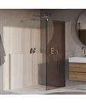 BRAUER Oblivion inloopdouche brons glas 90x200 incl. glascoating chroom