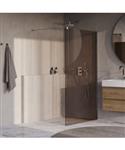 BRAUER Oblivion inloopdouche brons glas 120x200 incl. glascoating chroom
