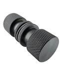 BRAUER Handgreep enkelpunts model B Carving tbv glazen deuren PVD gunmetal geborsteld