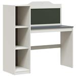 vidaXL Schoolbord bureau Wit en grijs 120 x 45 x 118.5 cm Bewerkt hout