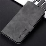 Xiaomi Poco F6 Flip Case - Wallet Cover Portefeuille Kunstleer Hoesje - Donkergrijs
