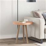 vidaXL Tafelblad Licht Bruin Ø 50 x 4 cm Massief Eikenhout