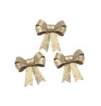 Gouden Strik Glitters 12,7cm 3st