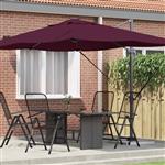 vidaXL Cantilever Roma parasol Rood en Zwart 352 x 251 x 260 cm