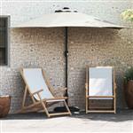 vidaXL Tuinsaal Half Zand 294 x 150 x 224 cm Stof