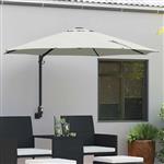 vidaXL Tuinparasol Beige en zwart 248 x 248 x 148 cm