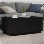 vidaXL Salontafel met LED-verlichting 90x50x40 cm zwart