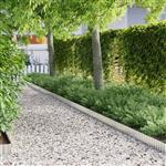 vidaXL Tuinrand Grijs 15 x 0.03 x 1000 cm Gegalvaniseerd staal