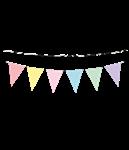 Gekleurde Slinger Pastel multi colour