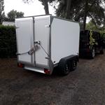gesloten aanhangwagen met frigoplaat