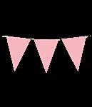 Vlaggenlijn pastel roze