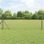 vidaXL Hexagon Hek Grijs 0,5 x 10 m Staal