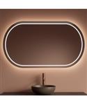 Spiegel Gliss Design Agon Met LED Verlichting en Verwarming Ovaal 150x70 cm