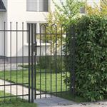 vidaXL Hekpoort Grijs 100 x 150 cm Poedercoated staal