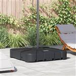 vidaXL Set van Hangende Parasolbasis 2 pcs Zwart 88 x 88 x 19 cm