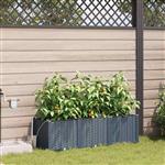 vidaXL Tuinplantbakken Lichtgrijs 120 x 40 x 37.5 cm Staal