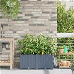 vidaXL Tuinplantbakken Lichtgrijs 80 x 40 x 37.5 cm Staal