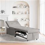 vidaXL Slaapbank Lichtgrijs 67 x 194 x 82 cm Microvezel stof