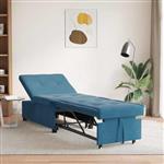 vidaXL Slaapbank Blauw 67 x 194 x 38 cm Fluweel