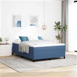 vidaXL Bedframe Blauw 160 x 200 cm Katoenen stof