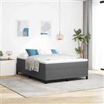 vidaXL Bedframe Lichtgrijs 160 x 200 cm Katoenen stof