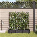 vidaXL Tuinplantbakken Zwart 120 x 40 x 126 cm Staal