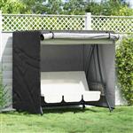 vidaXL Hoes voor buitenschommel Zwart 175 x 125 x 160 cm 600D stof