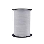 Polyband glitter zilver (100mx10mm)
