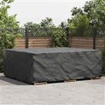 vidaXL Hoes voor tuinmeubelen Zwart 300 x 250 x 100 cm 210D