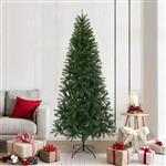 vidaXL Kunstkerstboom met standaard Groen 210 cm PVC, PE en staal