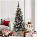 vidaXL Kerstbal Set met 300 LED 120 pcs Lila Kunststof